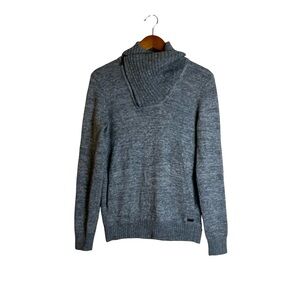 Armani Exchange gray wool & alpaca blend sweater